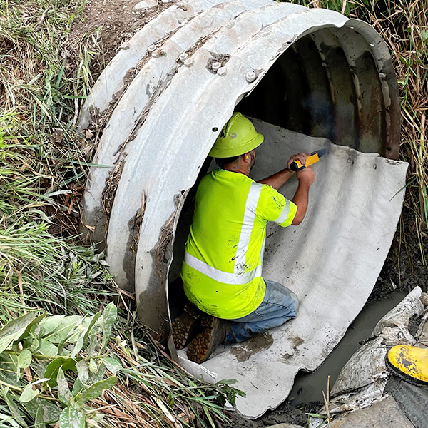 Culvert Soil Stabilization Repair At Vandenberg Afb Reinforced Concrete Roll Culvert Repair